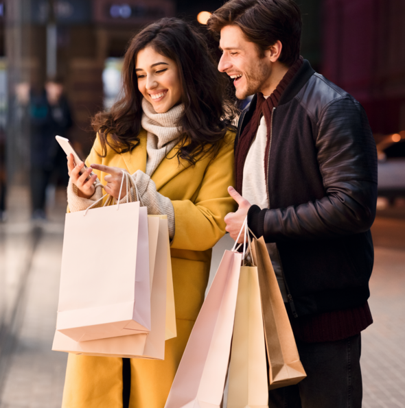 people shopping